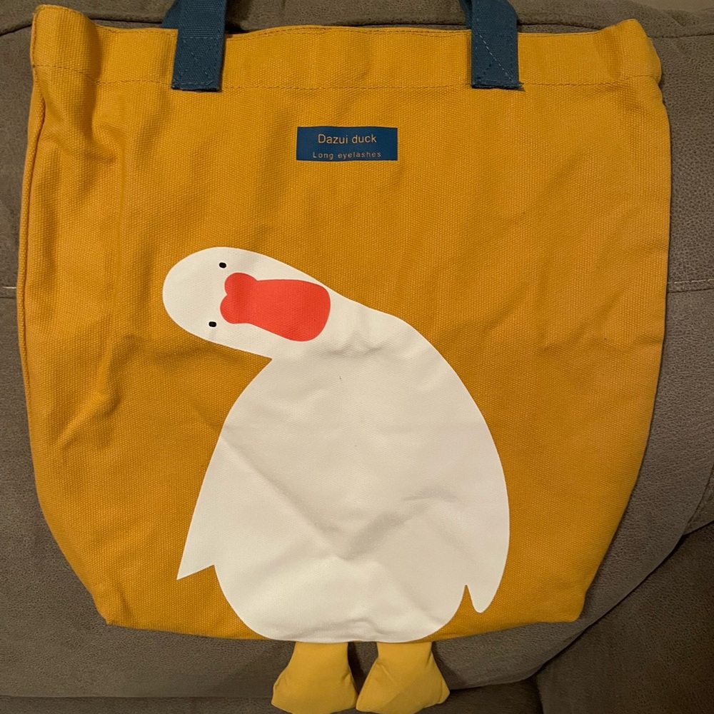 Dasui Duck gold canvas Tote Bag